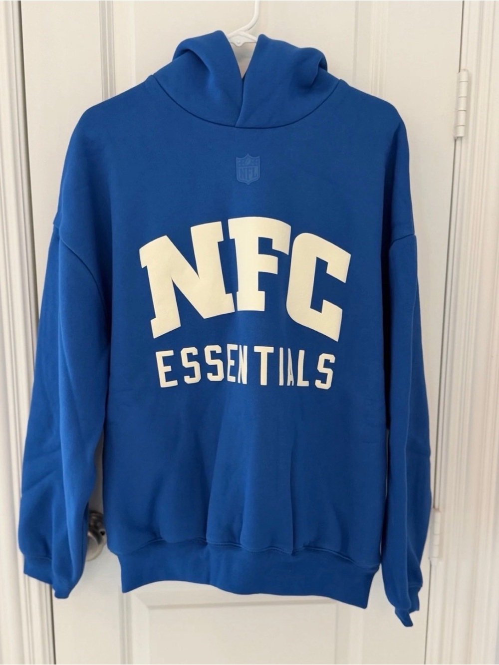 NWT Fear of God Essentials NFC Crewneck Hoodie - Blue & White